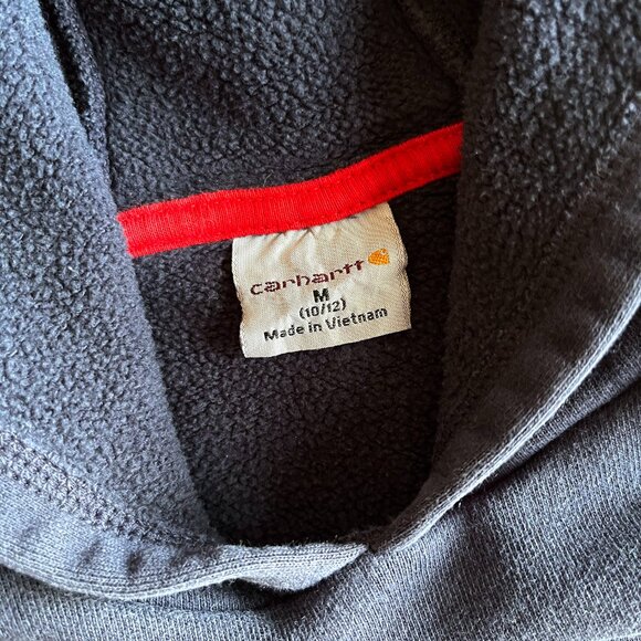 Carhartt navy and red hoodie M 10/12 - Picture 2 of 7